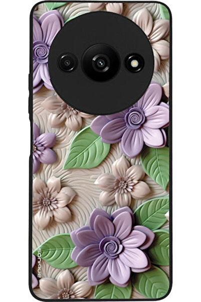 Other Θήκη Sonique Σειράς 3D Λουλουδιών για Xiaomi Redmi A3 Redmi A3x Βιολετί