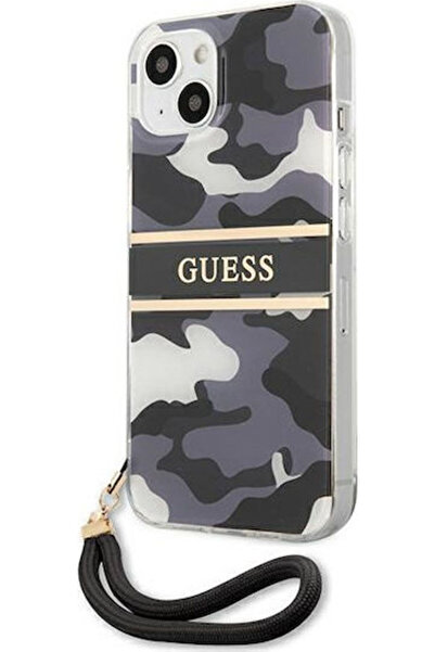 Guess Camo Strap Back Cover Plastic Black Camo (iPhone 13) Code: GUHCP13MKCABBK