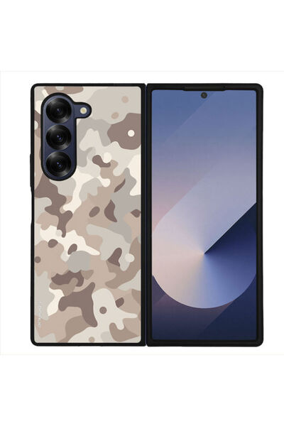 Other Θήκη Sonique Σειρά Στρατιωτικού Καμουφλάζ για Samsung Galaxy Z Fold 6 Μπεζ