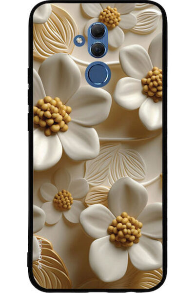 Other Sonique Θήκη Σειράς 3D Λουλουδιών για Huawei Mate 20 Lite Λευκή