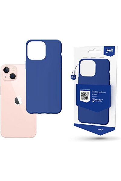 3MK Ματ Πίσω Κάλυμμα Σιλικόνης 1.2mm Μπλε Μύρτιλο (iPhone 14 Plus)