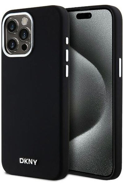 Dkny Υγρή Πλαστική / Σιλικόνης Μαύρη Πίσω Θήκη (iPhone 14 Pro Max) Κωδικός: D...