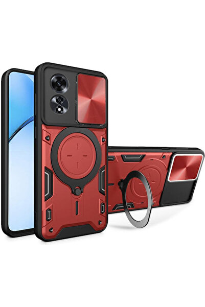Techsuit Camguard Pro Πίσω Κάλυμμα Σιλικόνης Κόκκινο (Oppo A60)