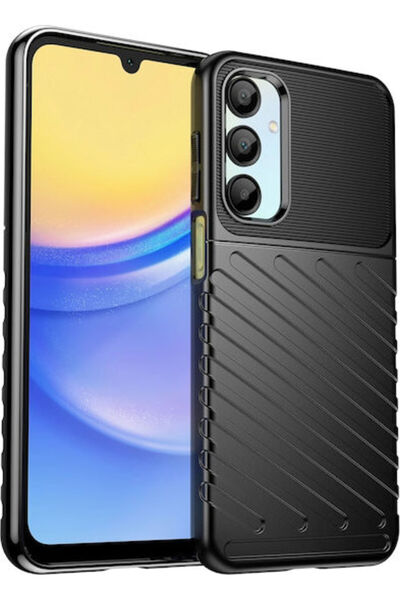 Hurtel Πίσω Κάλυμμα Σιλικόνης Μαύρο (Samsung Galaxy A26, Thunder Case)
