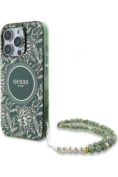 Guess Iml Flowers Ολόσωμο Ηλεκτρολυτικό με Λουράκι Πέρλες Πίσω Κάλυμμα Magsaf...