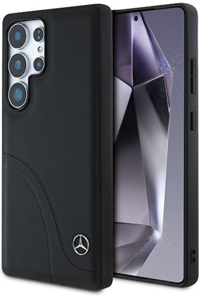 Mercedes Benz Mercedes-Benz Πίσω Κάλυμμα Δερμάτινο Μαύρο (Galaxy S25 Ultra)
