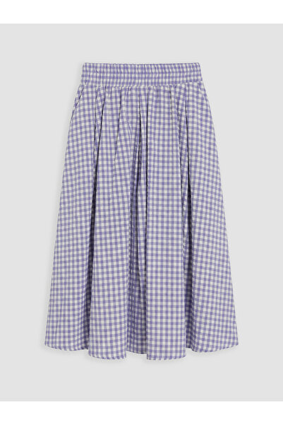 LC Waikiki Esvab • Modern & Distinctive Belted Checked Embroidered Poplin Fla...