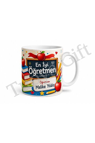 Tupya Gift Öğretmene Hediye İsme Özel Baskılı Kupa Bardak Sublimation Öğretme...