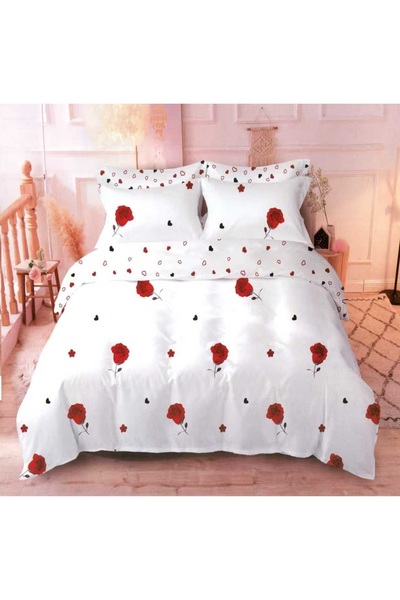CHIRASO CHIRASO Bed Linen Set, 6 Pieces, Stretchy Sheet 180x200, Duvet Cover ...