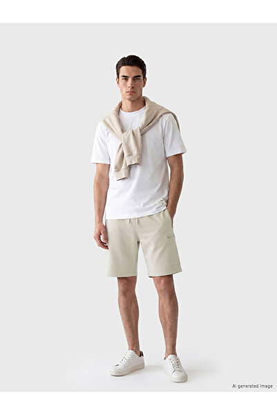 LC Waikiki Beige Regular Fit Men's Cargo Shorts