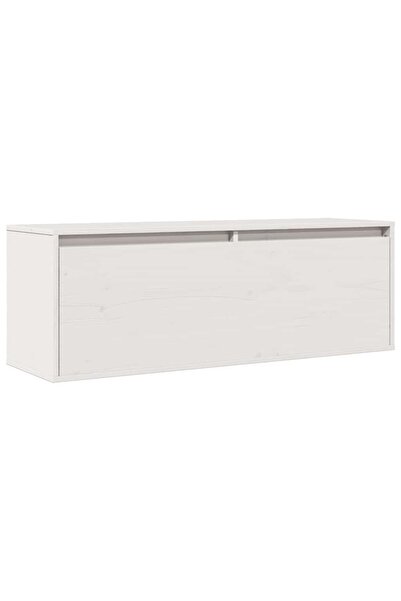 vidaxl Dulap de perete, alb, 100x30x35 cm, lemn masiv de pin