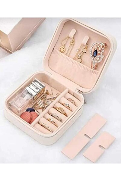 PEKPLUS Mini Jewelry Box Travel Type Jewellery Case Necklace Ring Earring Org...