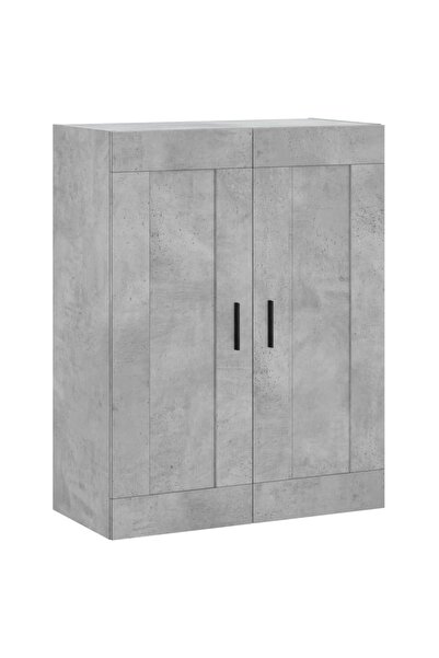 vidaxl Dulap pe perete, gri beton, 69,5x34x90 cm, lemn prelucrat