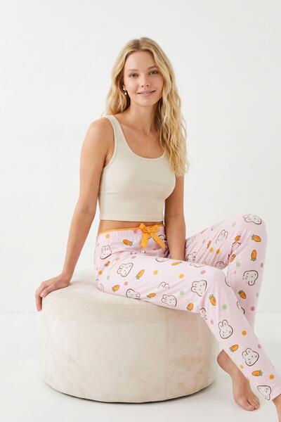Rays Pijama cu model iepure roz și morcov 4551