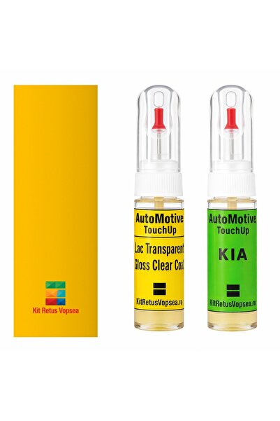 YLKRS AUTOMOTIVE Kit retus vopsea touch-up Kia Pride KIA1001 (Bright Yellow),...