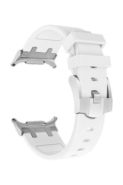 OEM Λουράκι Samsung Watch Ultra 47mm Σιλικόνης Active Λευκό
