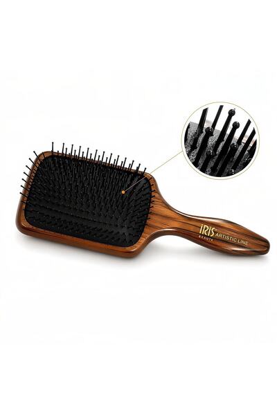 IRIS Artistic Line XL Mini Boncuk Uçlu Paddle Saç Fırçası - Profesyonel Saç A...