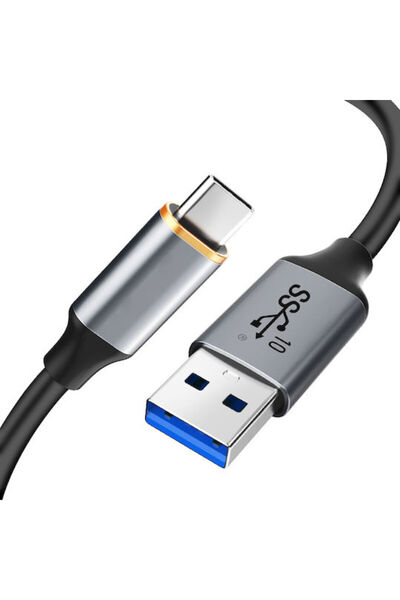 Cabletime Ct-amcmg2-ag1 Καλώδιο USB 3.2 USB-C αρσενικό - USB-A 60W Μαύρο 1μ