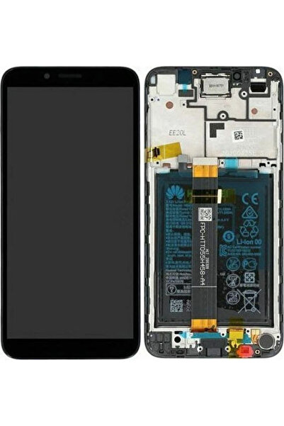 Huawei Οθόνη με μηχανισμό αφής και πλαίσιο για Y5p (Μαύρο) Κωδικός: 02353RJP
