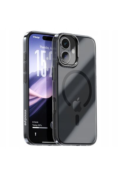 Innostyle Carcasă magnetică ranforsată pentru Magsafe iPhone 17 Negru