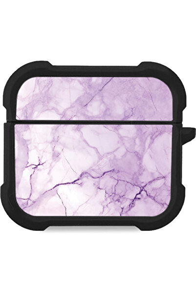 Other Θήκη Σιλικόνης Sonique Σειράς Marble σε Μωβ χρώμα για Apple AirPods 3