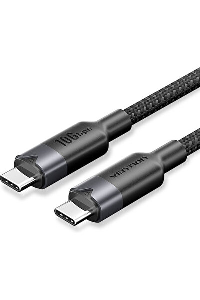 Vention Καλώδιο USB Type-C 3.2 Gen 2 Αρσενικό-Αρσενικό Μήκος 1.0μ Πλεγμένο Αλ...