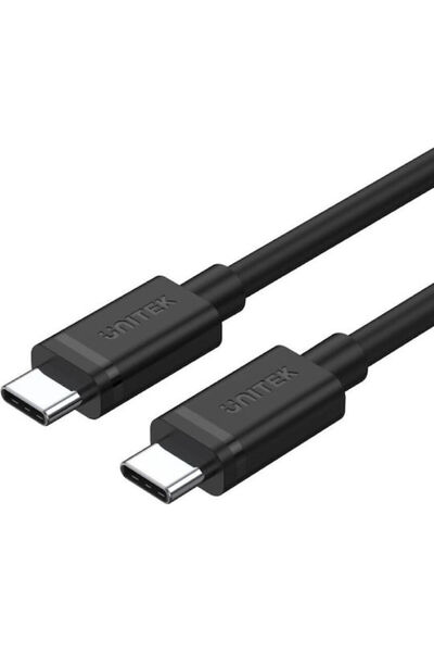 Unitek Καλώδιο USB 3.2 USB-C Αρσενικό σε USB-C 60W PD Μαύρο 2μ Y-C477BK01-2M