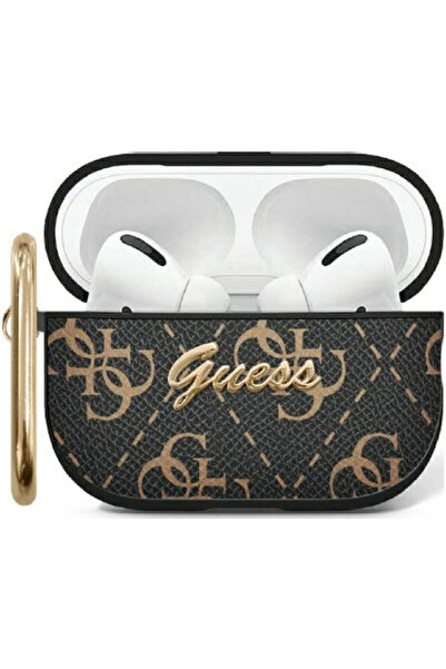 Guess Θήκη Apple Airpods 1 2 με Γάντζο Gua2pg4gpk Μαύρο 3666339310585
