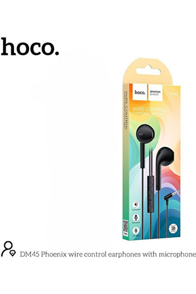 hoco. Hoco Ενδοωτικά Handsfree με βύσμα 3.5mm Μαύρο