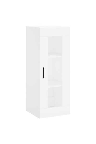 vidaxl Dulap montat pe perete, alb, 34,5x34x90 cm