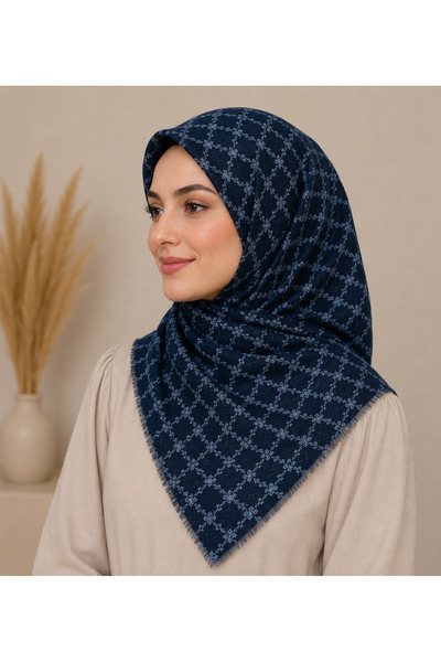 Butik Yüzde 70 Pamuk Flamlı Eşarp Yazma