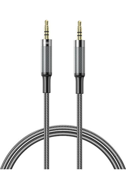 Xo Καλώδιο Ήχου 3.5mm Αρσενικό σε 3.5mm Αρσενικό, Μαύρο, 1μ, με Επιχρυσωμένα ...