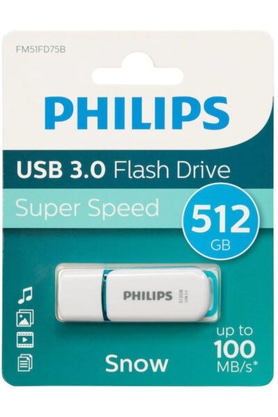 Philips Έκδοση Χιονιού 512GB USB 3.0 Στικάκι Πράσινο