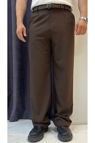 MERVENS Pleated Baggy Fit Fabric Trousers