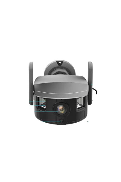 OEM INDOOR OUTDOOR CAMERA 3 MP FISH-EYE PANORAMIC, LENS 2.3 MM, DUAL DISPLAY