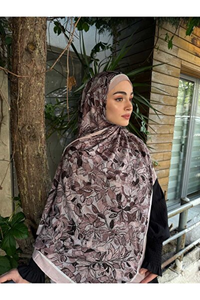 ARZU SEMA Novera Pattern Powder Bamboo Crush Shawl 75X185 cm
