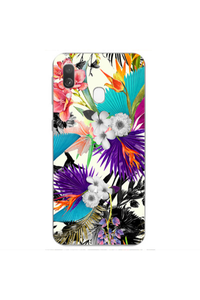 Other Samsung A40 Sea flowers Transparent Silicone TPU Θήκη