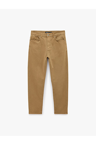 Koton Normal Waist Cotton Tapered Fit Jean Pants with Pockets - Joe Jean
