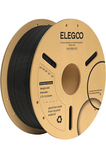 ELEGOO PLA+ Νήμα Εκτυπωτή 3D 1.75mm Μαύρο Κωδικός: 50.203.0048