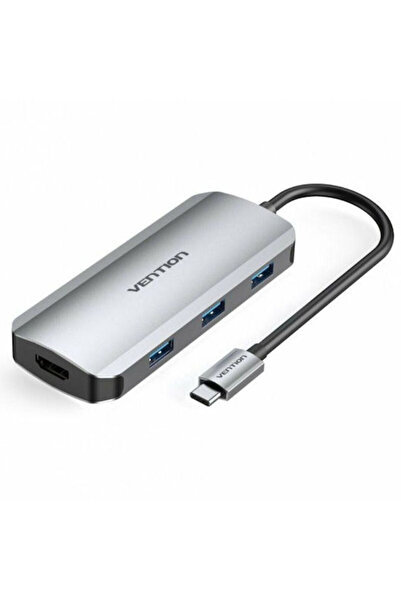 Vention TODHB USB-C Σταθμός Σύνδεσης με HDMI 4K, PD και Υποστήριξη 2 Οθονών, ...