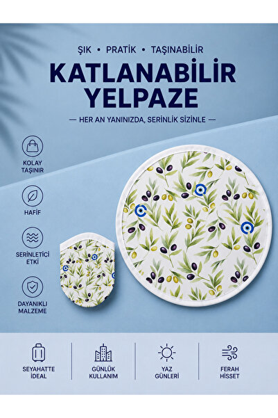 RoseCo00 Katlanabilir Kolay Taşınabilir Yuvarlak Yelpaze