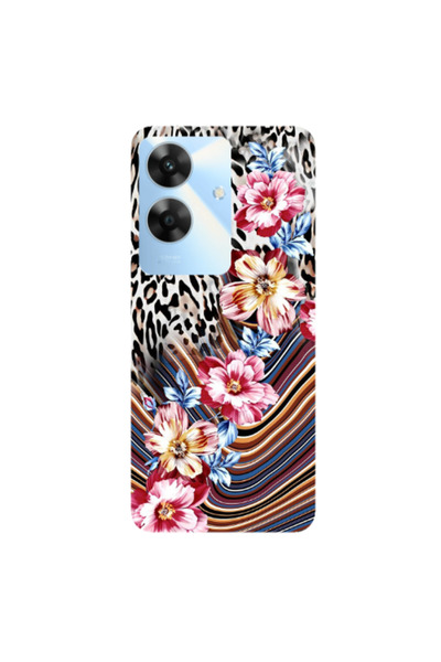 Other Realme Note 60 Leopar patterned Transparent Silicone TPU Θήκη