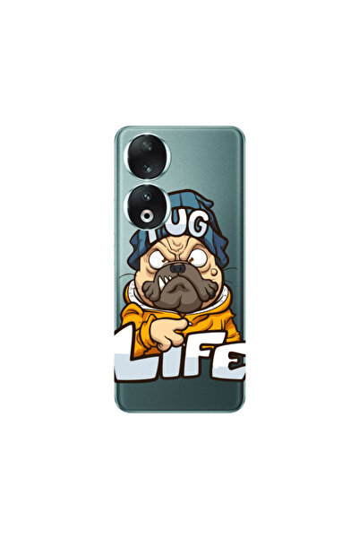 Other Honor 90 5G Pug Life 2 Transparent Silicone TPU Θήκη