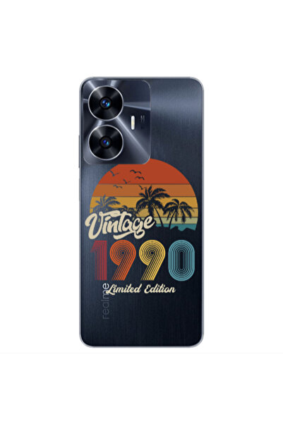 Other Realme Note 50 Vintage Transparent Silicone TPU Θήκη