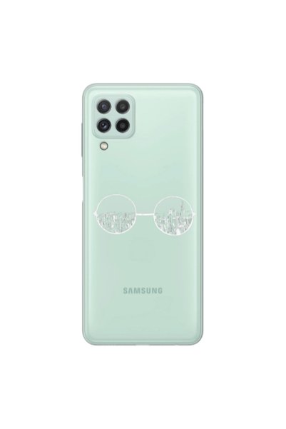 Other Samsung A22 4G Sunglasses Transparent Silicone TPU Θήκη