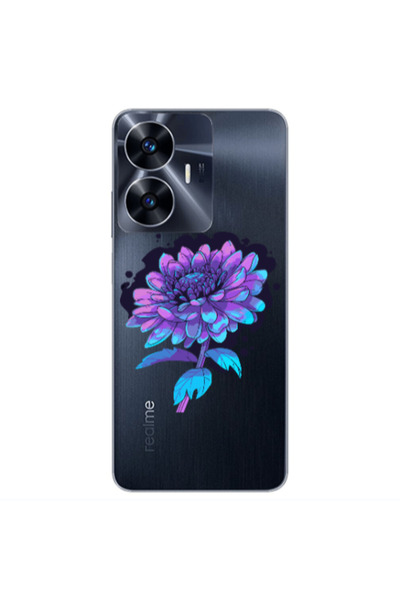 Other Realme Note 50 Witch flower Transparent Silicone TPU Θήκη