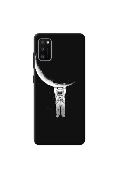 Other Samsung A41 Swinging on the moon Transparent Silicone TPU Θήκη