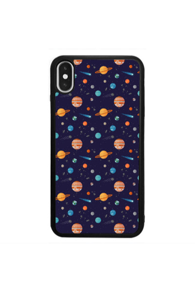 Other Apple iPhone Xs Planets Black Glossy Θήκη