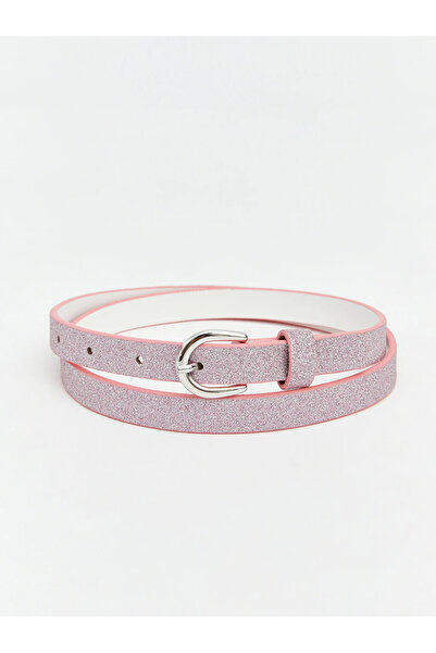 LC Waikiki Pink Glitter Girl's Belt