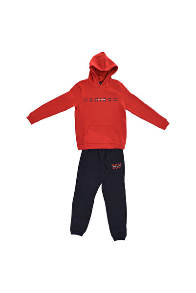 Target Set din fleece pentru copii: Hanorac cu glugă și pantaloni cu manșete ...